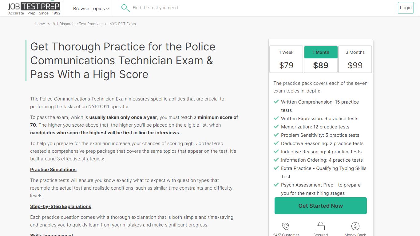 Police Communications Technician Exam Practice Tests [2022] - JobTestPrep