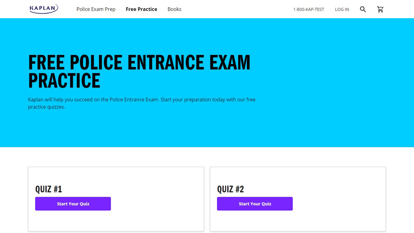 Free Police Exam Practice | Kaplan Test Prep