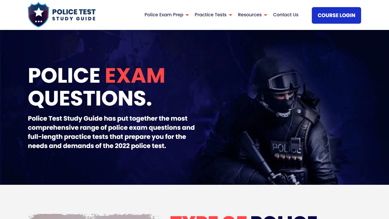 Police Exam Questions | Free Practice Police Quizzes!